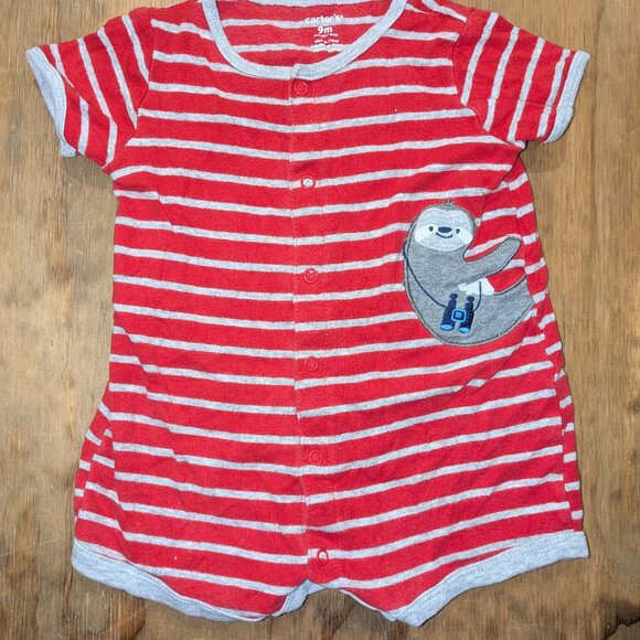 SET OF 2 Carter's baby boy rompers, 6-9 months - Picture 5 of 6
